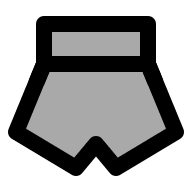 Shorts Clothing Item (TwoTone) Free Open-Source SVG Icon