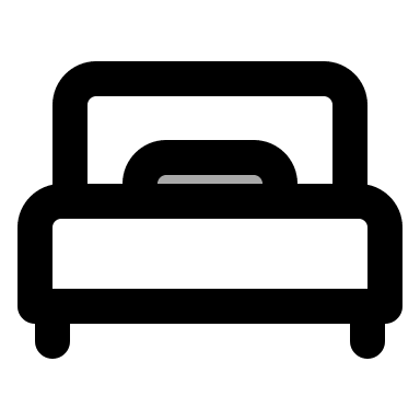 Single Bed Design (TwoTone) Free Open-Source SVG Icon (IconPark TwoTone)