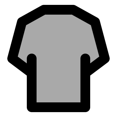 T-Shirt Design (TwoTone) Free Open-Source SVG Icon (IconPark TwoTone)