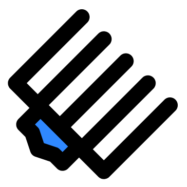 Afro Pick Comb Free Open-Source SVG Icon (IconPark)