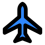 Airplane (IconPark) Free Open-Source SVG Icon