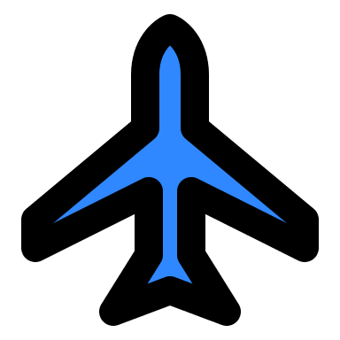 Airplane (IconPark) Free Open-Source SVG Icon (IconPark)