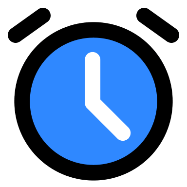 Alarm Clock Free Open-Source SVG Icon (IconPark)