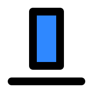 Align Bottom Edge Free Open-Source SVG Icon