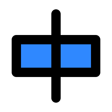 Horizontal Alignment Tool Free Open-Source SVG Icon (IconPark)