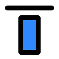Top Alignment Tool Free Open-Source SVG Icon