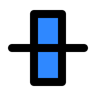 Vertical Alignment Tool Free Open-Source SVG Icon
