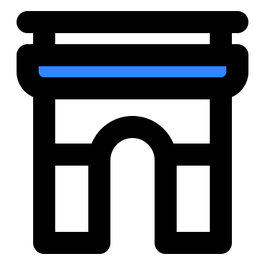 Arc de Triomphe Monument Free Open-Source SVG Icon (IconPark)