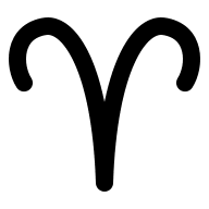 Aries Zodiac Sign Free Open-Source SVG Icon