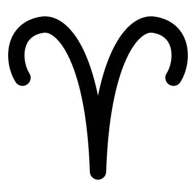 Aries Zodiac Sign Free Open-Source SVG Icon (IconPark)