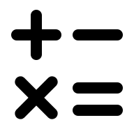 Arithmetic One Symbol Free Open-Source SVG Icon