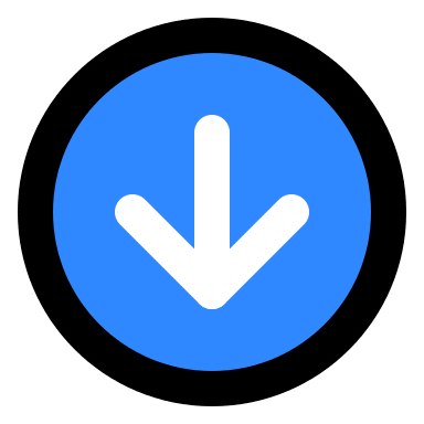 Downward Arrow in Circle (IconPark) Free Open-Source SVG Icon (IconPark)