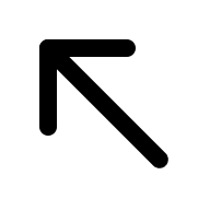 Left Upward Arrow (IconPark) Free Open-Source SVG Icon