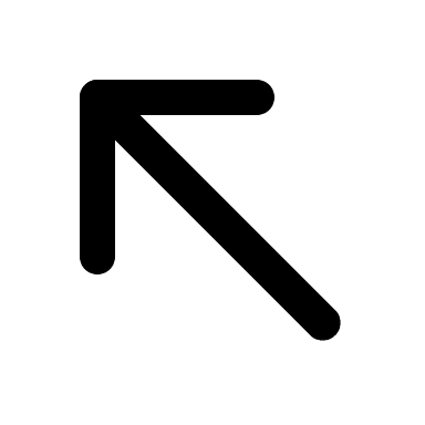 Left Upward Arrow (IconPark) Free Open-Source SVG Icon (IconPark)