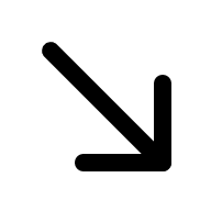 Right Downward Arrow Free Open-Source SVG Icon