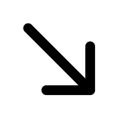 Right Downward Arrow Free Open-Source SVG Icon (IconPark)