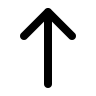 Upward Arrow (IconPark) Free Open-Source SVG Icon