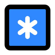 Asterisk Key Symbol Free Open-Source SVG Icon