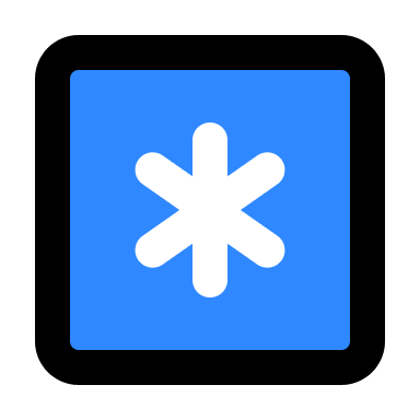 Asterisk Key Symbol Free Open-Source SVG Icon (IconPark)