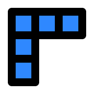 Two Block Structure Free Open-Source SVG Icon