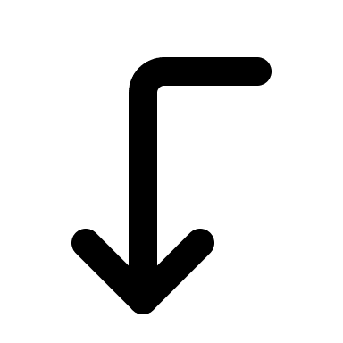 Left Down Corner Arrow Free Open-Source SVG Icon (IconPark)