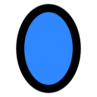 Oval Shape One Free Open-Source SVG Icon