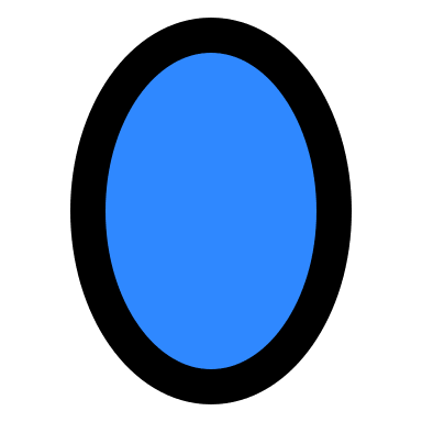 Oval Shape One Free Open-Source SVG Icon (IconPark)