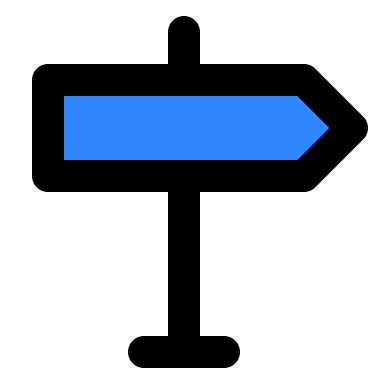 Road Sign Free Open-Source SVG Icon (IconPark)