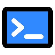 Terminal Command Line Interface Free Open-Source SVG Icon