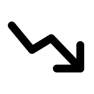 Trending Downward Trend Line (IconPark) Free Open-Source SVG Icon