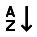 Alphabetical Sorting (Filled) Free Open-Source SVG Icon