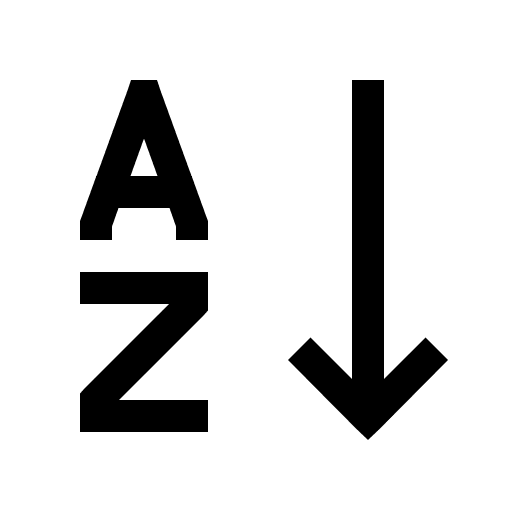 Alphabetical Sorting (Filled) Free Open-Source SVG Icon (Icons8 Windows 10 Icons)