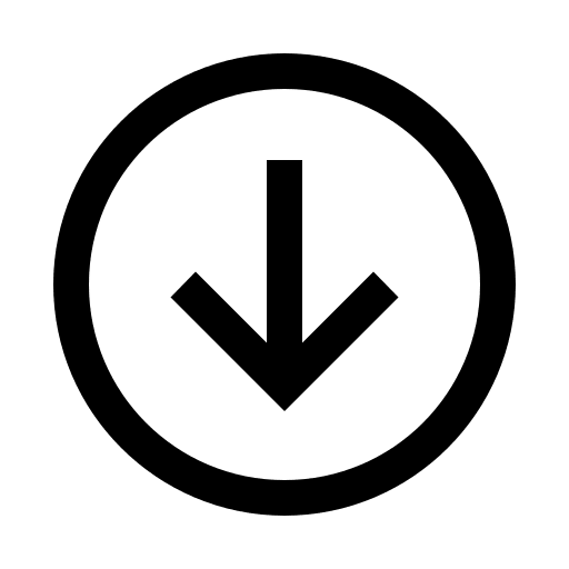 Downward Round Arrow Free Open-Source SVG Icon (Icons8 Windows 10 Icons)