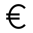 Euro Currency Symbol Free Open-Source SVG Icon