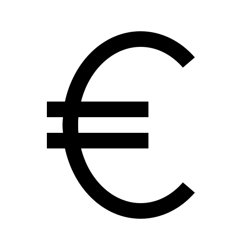 Euro Currency Symbol Free Open-Source SVG Icon (Icons8 Windows 10 Icons)