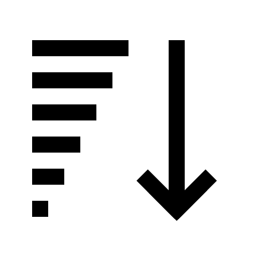 Sorting Functionality Free Open-Source SVG Icon (Icons8 Windows 10 Icons)