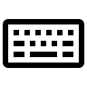 Keyboard Input Device Free Open-Source SVG Icon