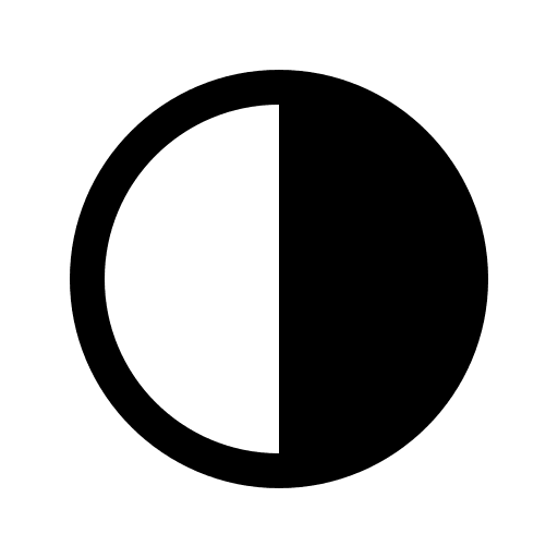 Last Quarter Moon Phase Free Open-Source SVG Icon (Icons8 Windows 10 Icons)