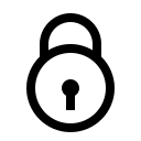 Lock Security Symbol (Filled) Free Open-Source SVG Icon