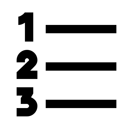 Numbered List (Icons8 Windows 10) Free Open-Source SVG Icon (Icons8 Windows 10 Icons)
