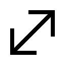 Diagonal Resize Handle Free Open-Source SVG Icon