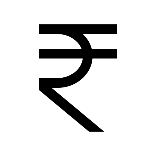 Indian Rupee Currency Symbol Free Open-Source SVG Icon (Icons8 Windows 10 Icons)