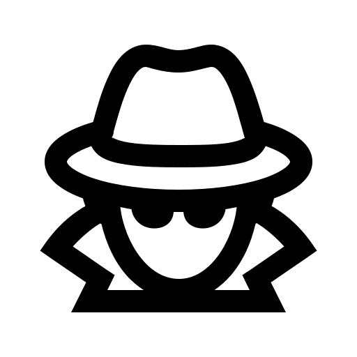 Spy Character Free Open-Source SVG Icon (Icons8 Windows 10 Icons)