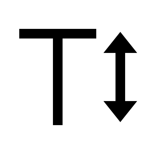 Text Height Adjustment Free Open-Source SVG Icon (Icons8 Windows 10 Icons)