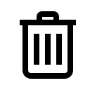 Trash Bin (Windows 10) Free Open-Source SVG Icon