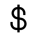 US Dollar Currency Symbol Free Open-Source SVG Icon