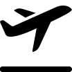 Airplane Takeoff (Filled) Free Open-Source SVG Icon