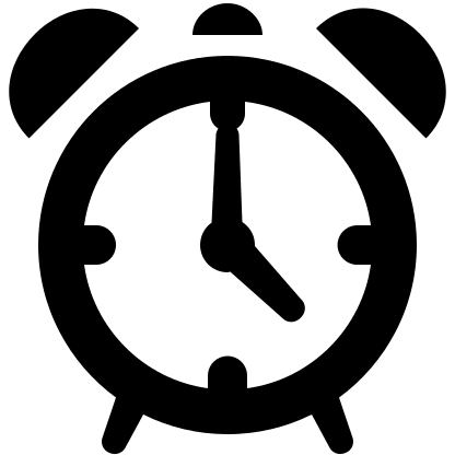 Alarm Clock Free Open-Source SVG Icon (Icons8 Windows 8 Icons)