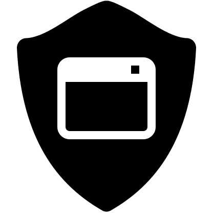 Application Shield (Icons8 Windows 8) Free Open-Source SVG Icon (Icons8 Windows 8 Icons)