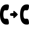 Call Transfer Feature Free Open-Source SVG Icon